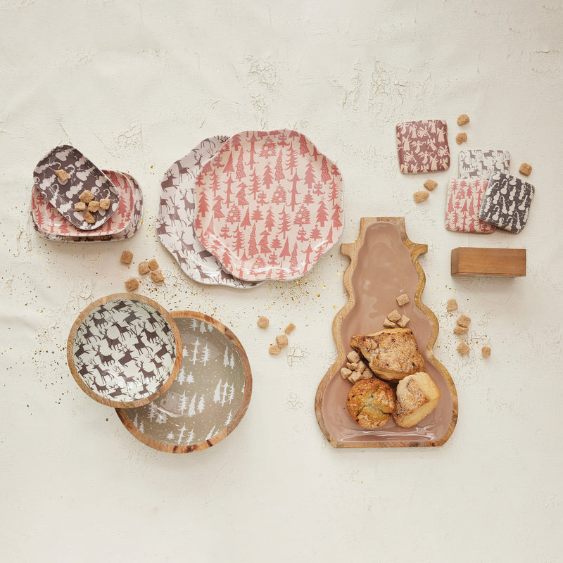 The Holiday Scallop Tray, Set of 2