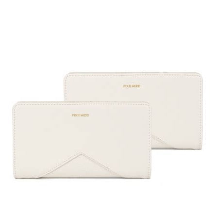 Sophie - Recycled Vegan Wallet -Coconut Cream