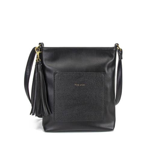 Lily - Recycled Vegan Crossbody Bag - Black (Recycled)