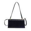 Abigail Clutch - Recycled Vegan Bag - Black Pleated