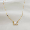 Leighton CZ Gold Filled Pendant Necklace